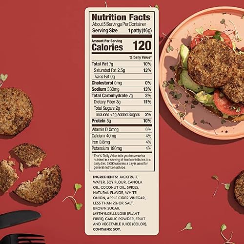 Jack & Annie's - Savory Breakfast Jack Sausage Patties (8.1 Oz) -Delicious Plant-Based Meat Alternative - Vegan Jackfruit Sausage Patties - Made Without Gluten - 51% Less Fat #TOP1
