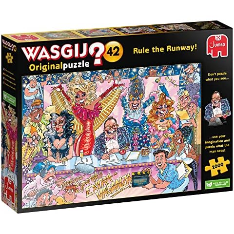 Jumbo, Wasgij Original 42, Rule the Runway, Puzzles for Adults, 1,000 piece Cover