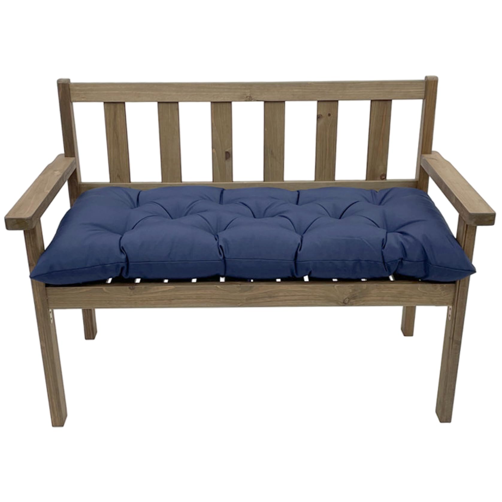 Coussin de banc de jardin imperméable épais bleu marine pour chaise longue de terrasse