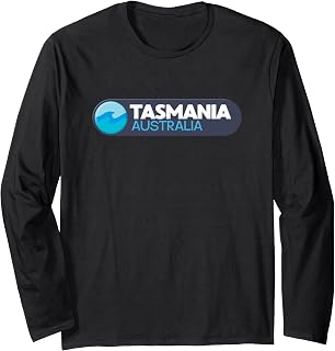 Tasmania Logo Emblem - Tasmania Australia Long Sleeve T-Shirt