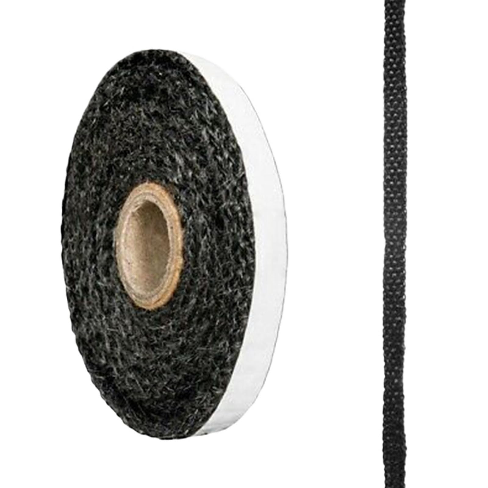 Poasdjdc One Color Wood Stove Gasket Fiberglass Fireplace Seal Rope Black 10/15Mm 0.3Cm 2 Meters Self Adhesive(10Mm)
