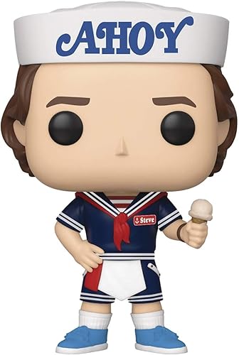 Miniatura 5 de POP [Stranger Things - Steve Harrington Scoops Ahoy Outfit Funko Figura de vinilo (paquete con funda protectora de caja compatible), multicolor,