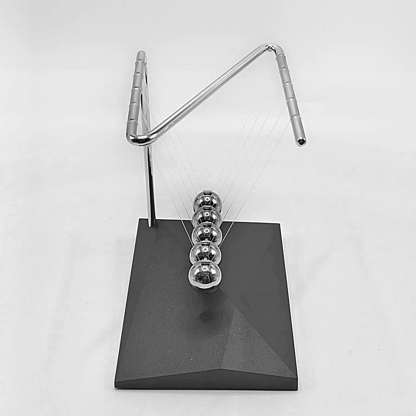 Wahadło kołyski Newtona, kołyska Newtona, Cradle Balance Balls, zabawka biurowa z ciągłym ruchem - zabawki fizyczne, fajne gadżety naukowe, huśtawka stalowa wahadła kulkowego