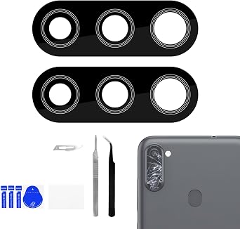 2 Pack Rear Camera Lens Replacement for Samsung Galaxy A11
