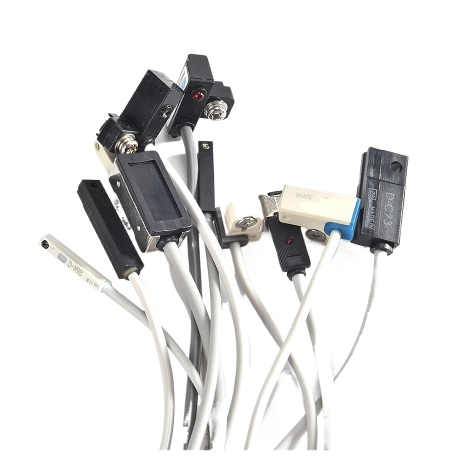 Sensor magnético CS1-J para cilindros neumáticos compatible con D-A93 de dos hilos 3
