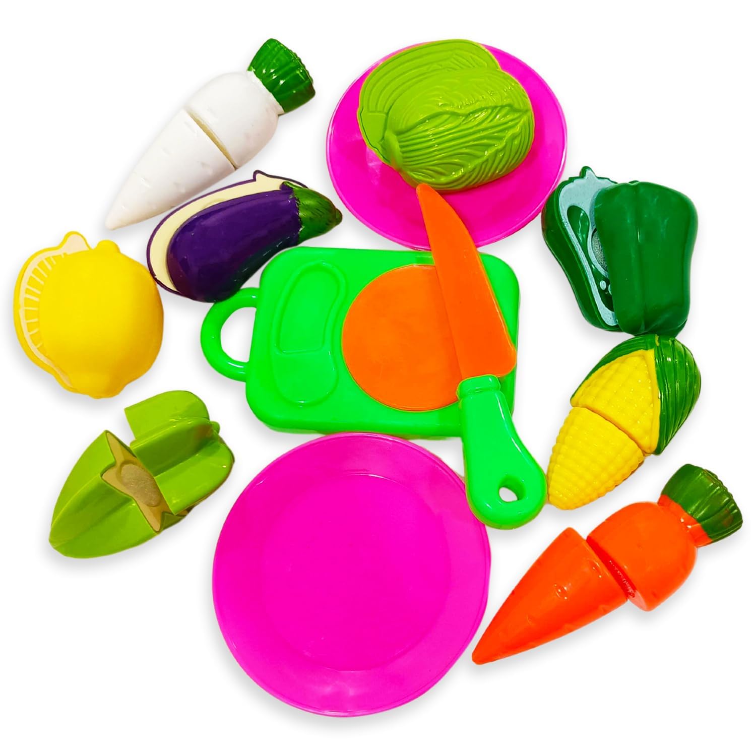 Kids Mandi Slice & Play Vegetable Set | Interactive Pretend Play Toy with Realistic Sliceable Vegetables | Cutting Food for Kids - 12pcs (B0CV3YB6FJ) Amazon Price History, Amazon Price Tracker