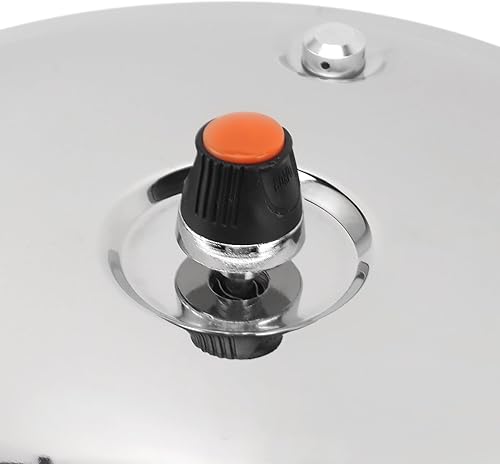 Miniatura 9 de Olla a presión para estufa, olla arrocera de acero inoxidable de 80 KPA con válvula limitadora de presión, mango de seguridad multifuncional olla de