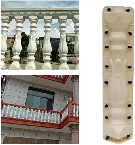 1 par de moldes de barandilla de cemento romano Balaustradas Molde de columna DIY Balcón Valla delantera trasera moldes para hormigón yeso cemento