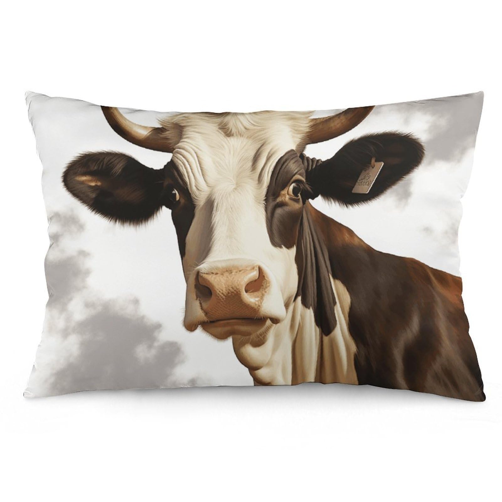 NTVOWPZO 2 Pack Decoration Throw Pillow Covers 20"x30" Pillowcases Covers Farm Animal Cow Pillowcases Modern Farmhouse Home Decor Sofa Cushions Covers for Couch Bed Living Room