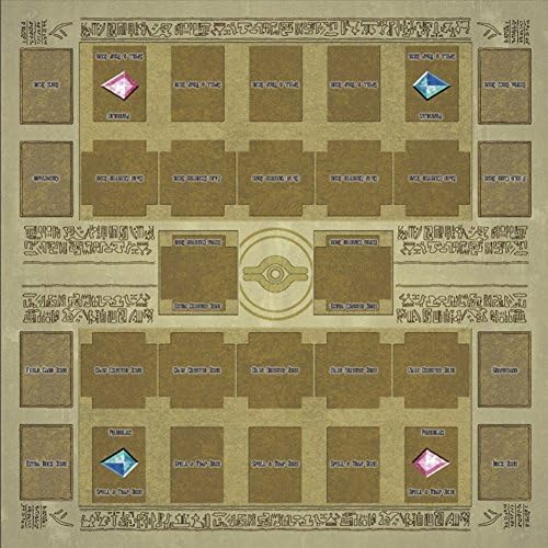 Alelife Yu-gi-oh Arc-v Card Rubber Play Mat 60x60cm Egypt Galaxy Style Competition Pad Playmat Monster Zone for Yu-gi-oh Card (Egypt)