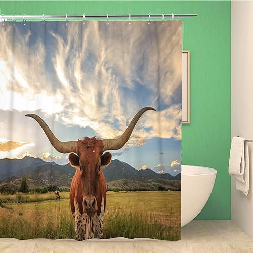 Miniatura 7 de Cortina de ducha de baño Pitbull Pit Bull American Bully Dog Tattoo Head Angry de 60 x 72 pulgadas, juego de cortina de baño impermeable con ganchos