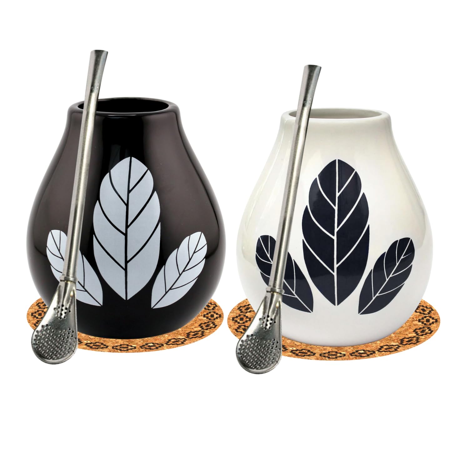 Calebasse maté céramique anti moisissure 350ml et paille bombilla