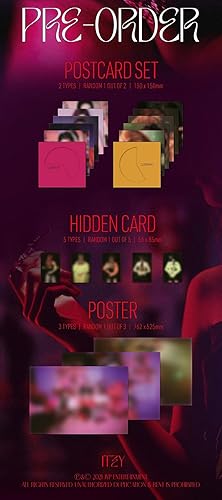 Miniatura 3 de ITZY Guess Who 4th Mini Album 3 VERSIÓN SET 1p Mini póster plegable en paquete+72p PhotoBook+2p PhotoCard+Pegatina+Tipo de periódico+Mensaje