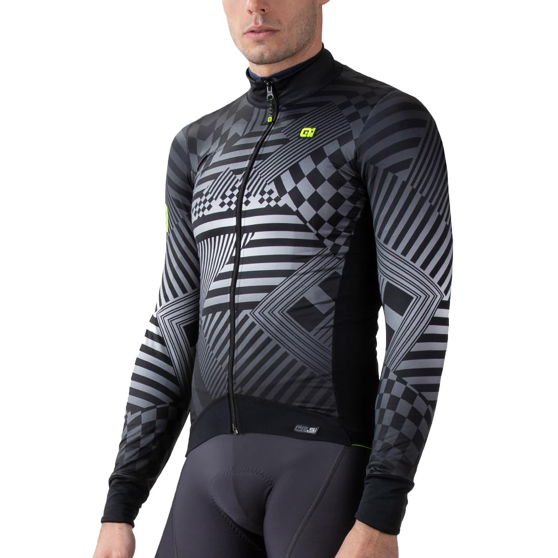 Ale' Pr-s Checker Long Sleeve Maglia da Ciclismo Uomo (Pacco da 1)