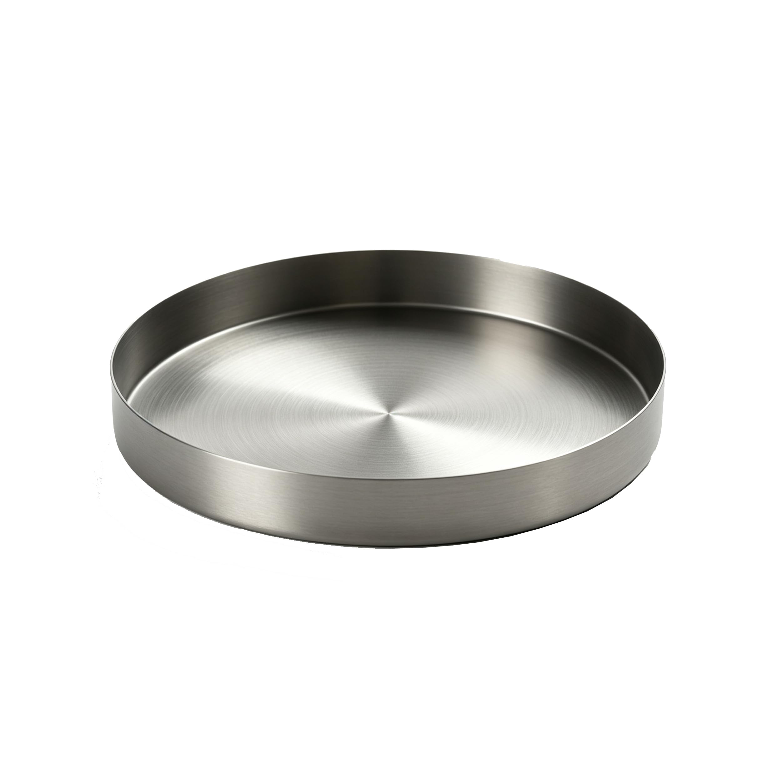 Bandeja de acero inoxidable de 8" para organizar mesitas de noche y evitar pérdida de joyas