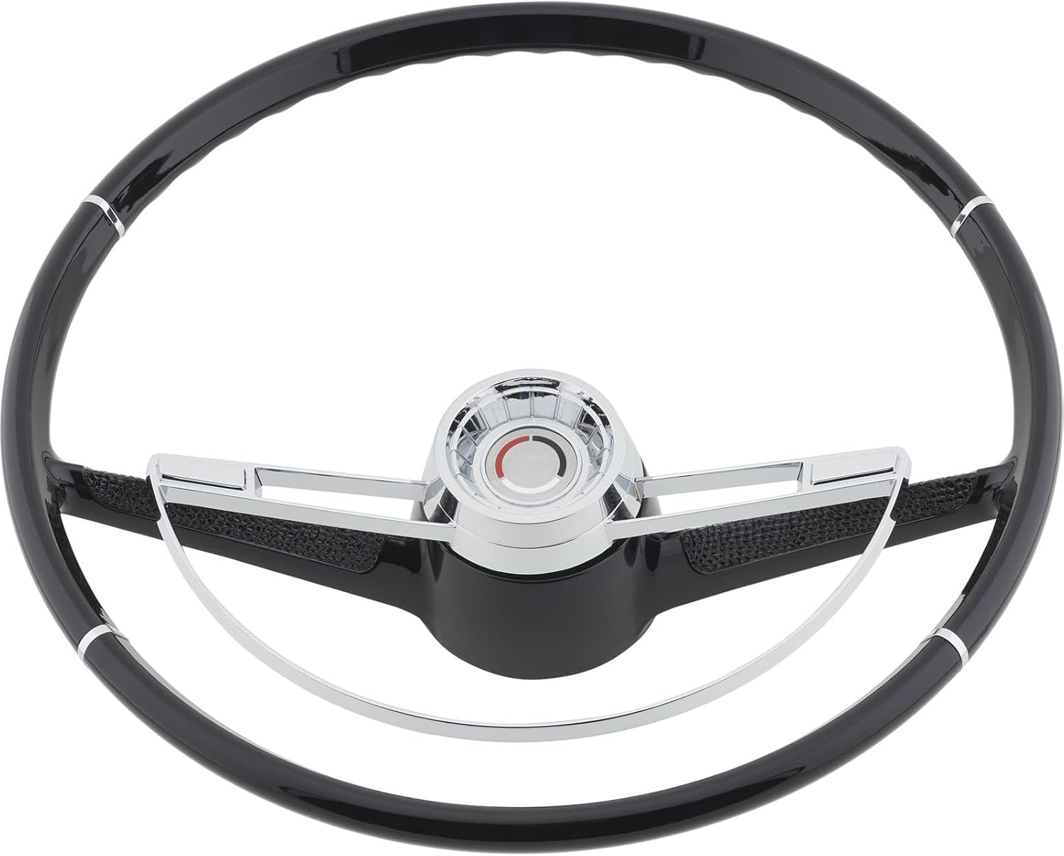 Speedway Motors 15 Inch Steering Wheel, Original Look Smaller Diameter Replacement Fits Stock Column Uses Factory Horn Ring Hardware, Compatible with 1962-1964 Chevy Novas