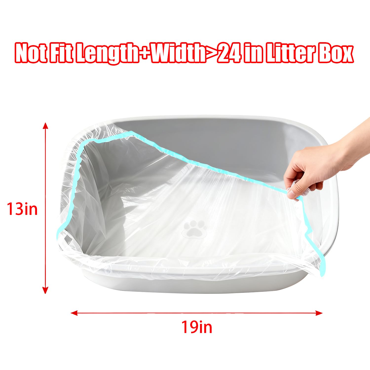 XUEPETT Paquete de 120 bolsas de arena para gatos con cordón, compatibles con Litter-Robot 3/4 de alta resistencia para gatos, bolsas de basura de repuesto, 25 x 15.6 pulgadas