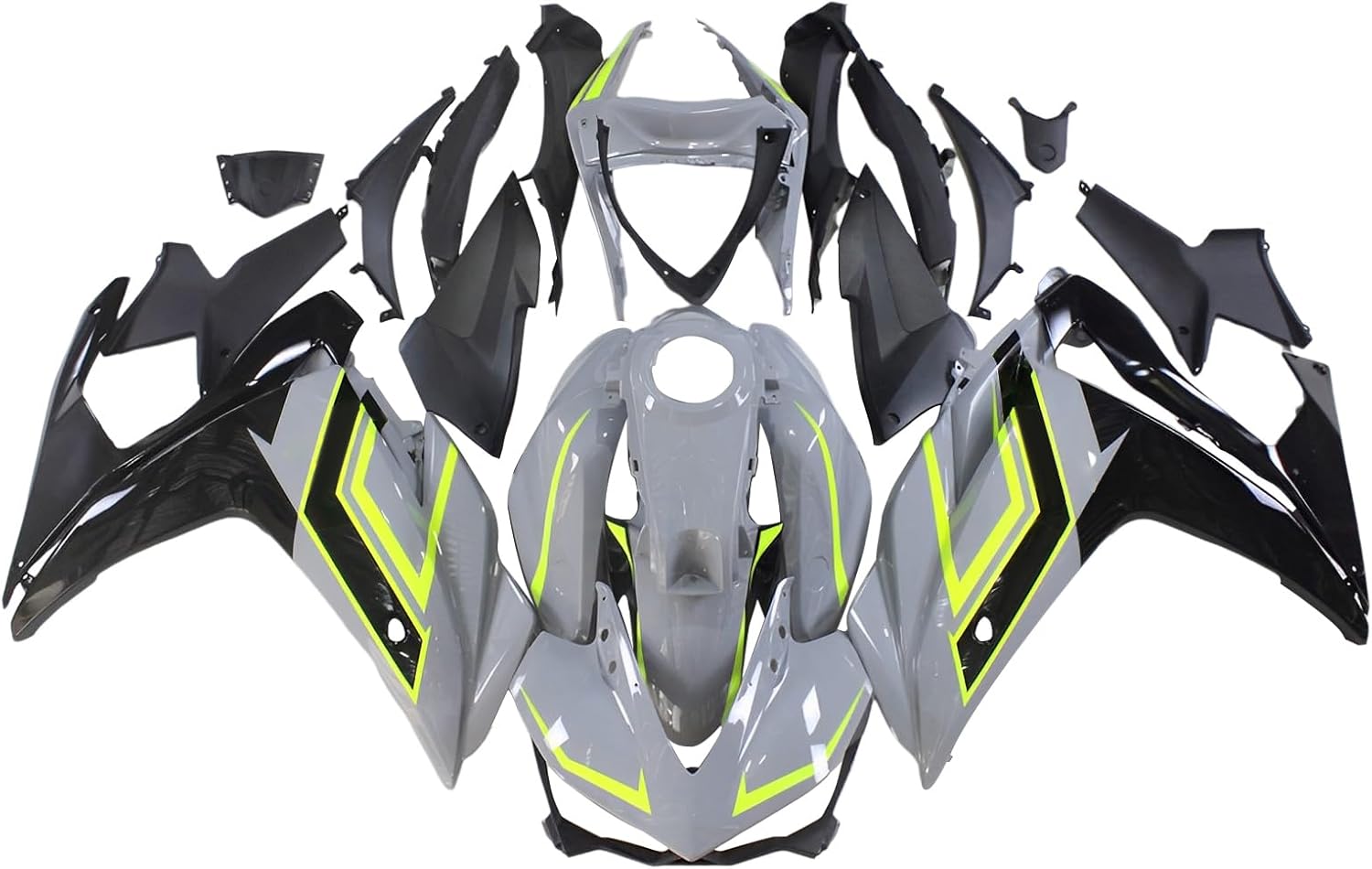 ABS Plastic Fairings Kit for Yamaha YZF R25 R3 2014 2015 2016 2017 2018 Injection Bodywork Yellow Grey