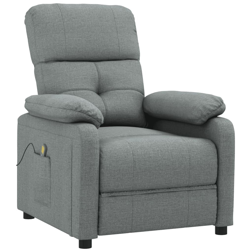 Fauteuil de massage pour soulager le dos avec repose-pied en tissu