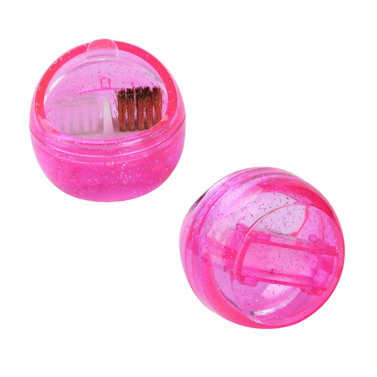 Healvian 3pezzi Macchina Portatile Per Pulizia e Fresatura Unghie Di Pennelli Manicure Con Scatola Pulitore Per Attrezzature Di Bellezza