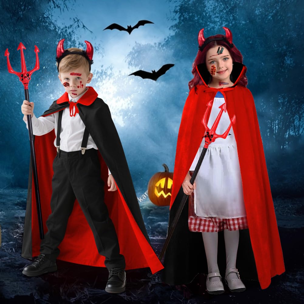 AOOWU Kids Vampire Cloak Set - Image 3