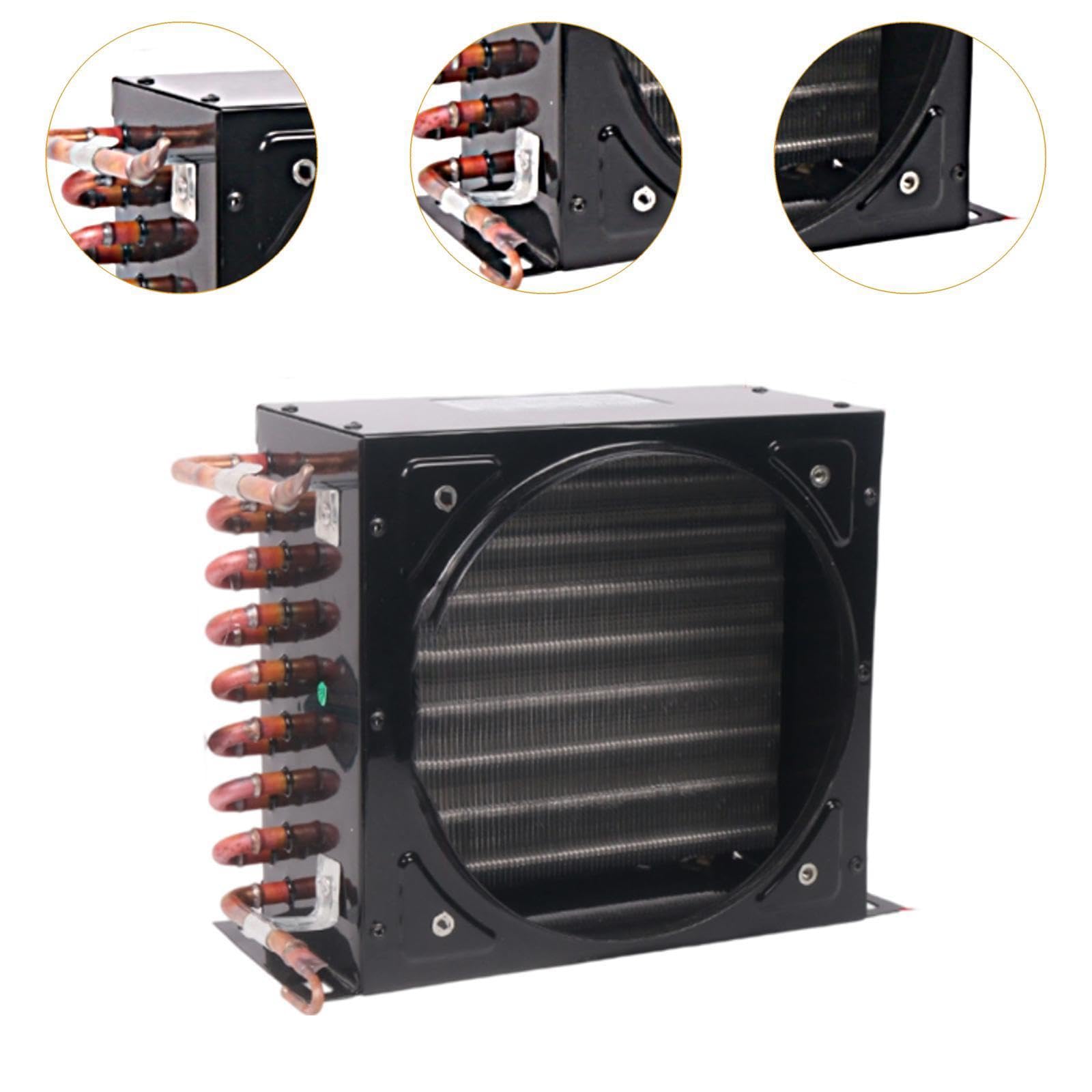 Condensateur de réfrigérateur silencieux, équipement de compresseur industriel, serpent de refroidissement, refroidisseur refroidi par air, ventilateur de condensateur de congélation en