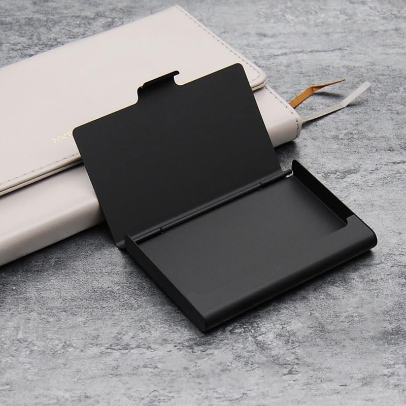 Business Card Carrier Aluminum Alloy Business Card Box Men and Women Business Portable Business Card Holder Corporate Gift Business Card Holder Business Card Holder4