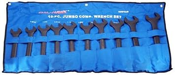 Cal Hawk Tools CCW10JB Jumbo Combination Wrench Set - SAE