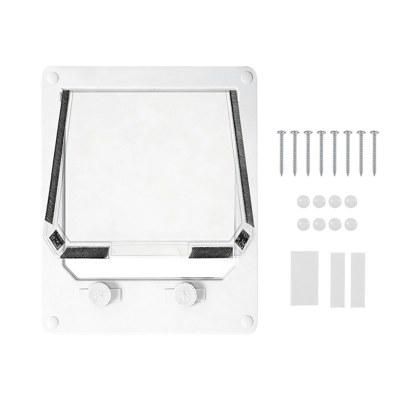 Lockable Safe Flap Door for Cats and Small Dog Easy Installation Mount for Small Pet Entry