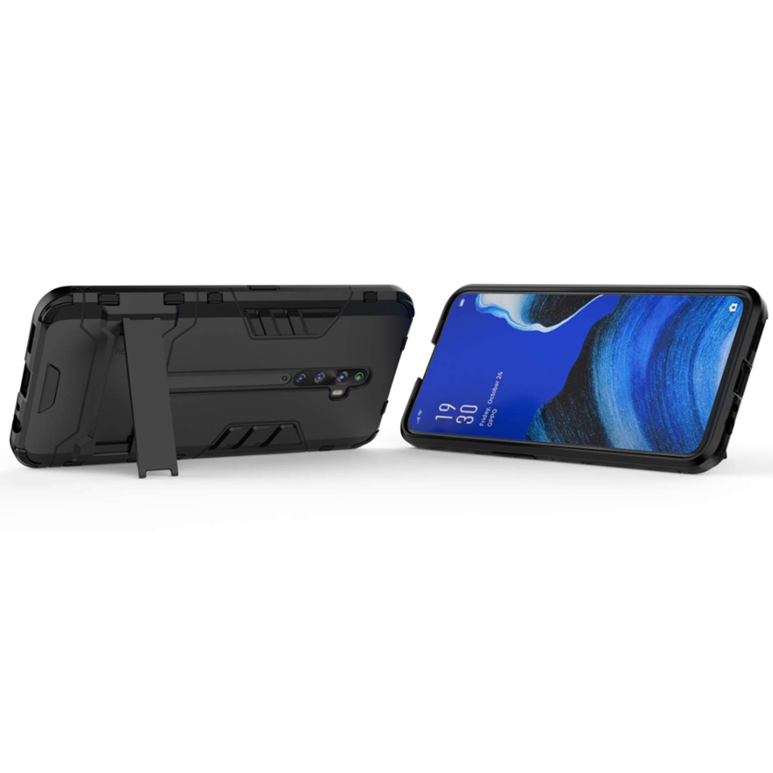 Custodia OPPO Reno 2Z / 2F - Cover Ibrida 2in1 TPU Morbido E Plastica