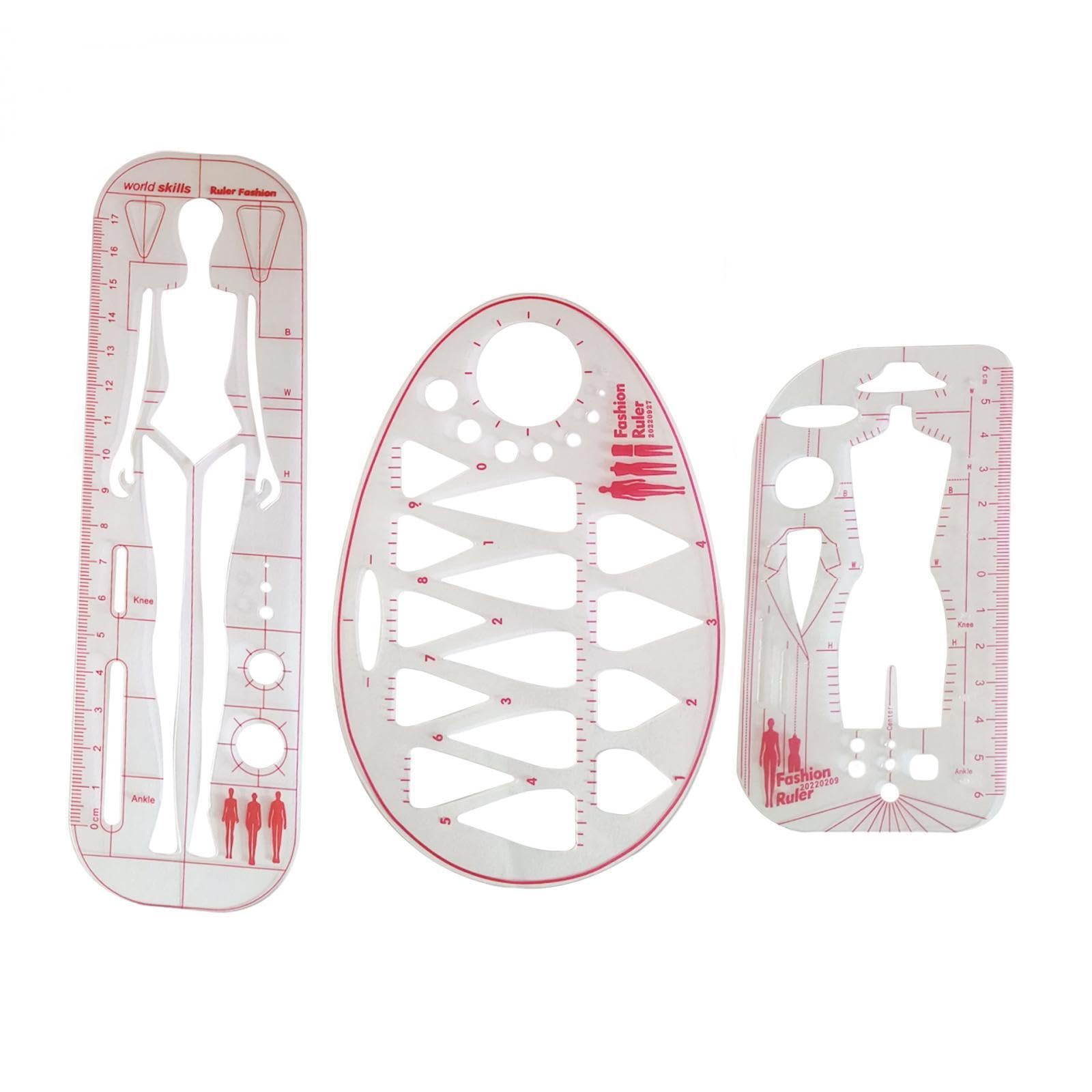Muxzsiz Precision Drafting Ruler Fashion Template Accurate Measurements In Sewing And Craft Projects Lightweight And Reusable. Fashion Drawing Template Rulers