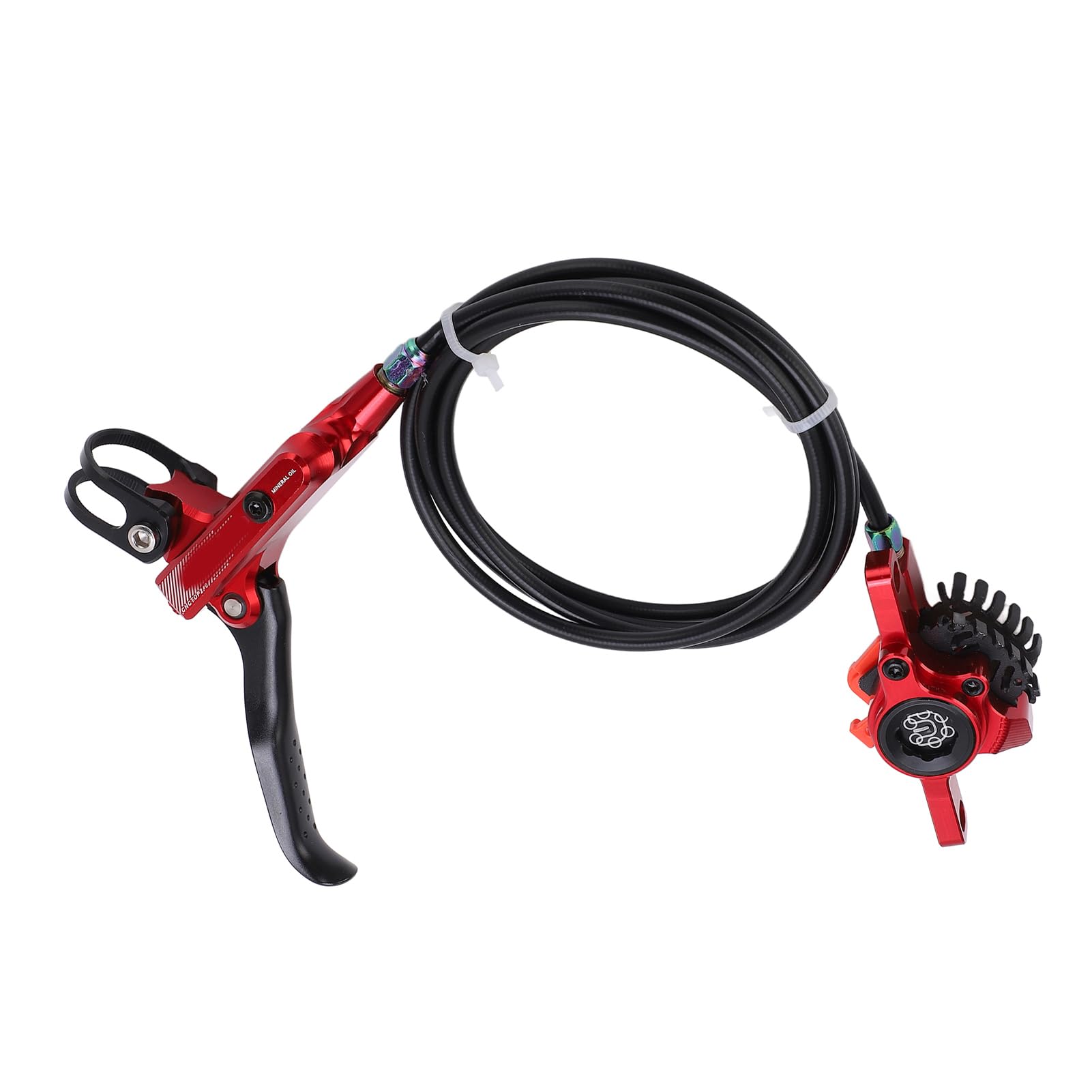 Étrier de frein à disque hydraulique arrière de vélo, étrier de Rotor de 160mm (Rouge)