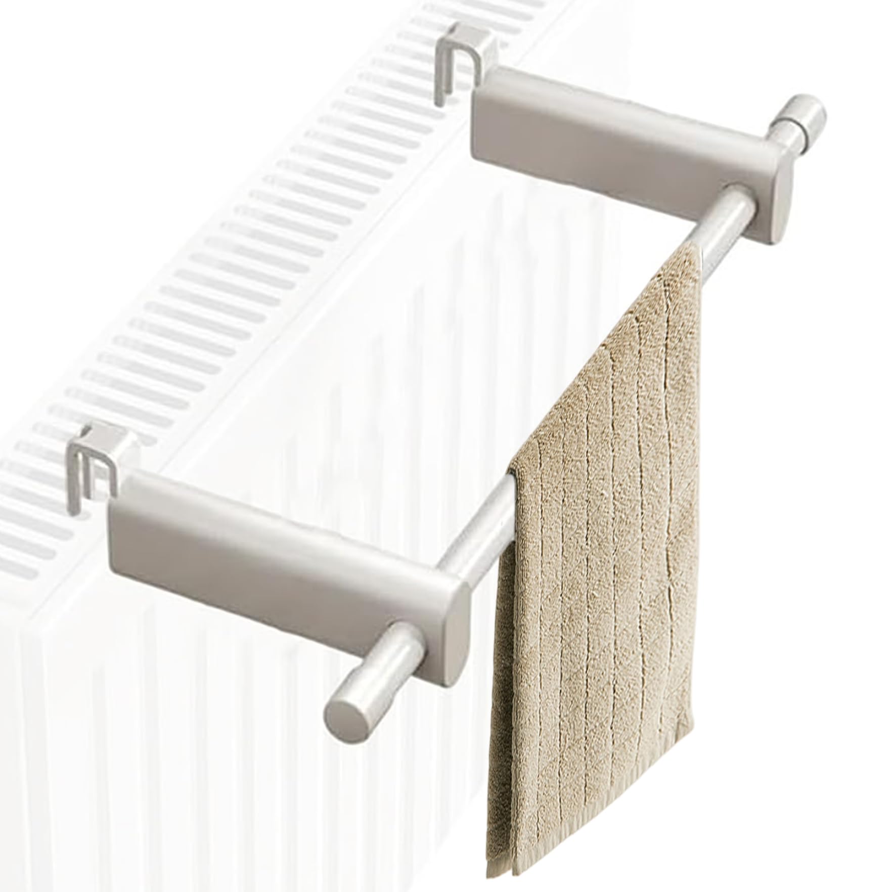 Porte-serviettes de radiateur 12 pouces détachable et robuste pour vêtement