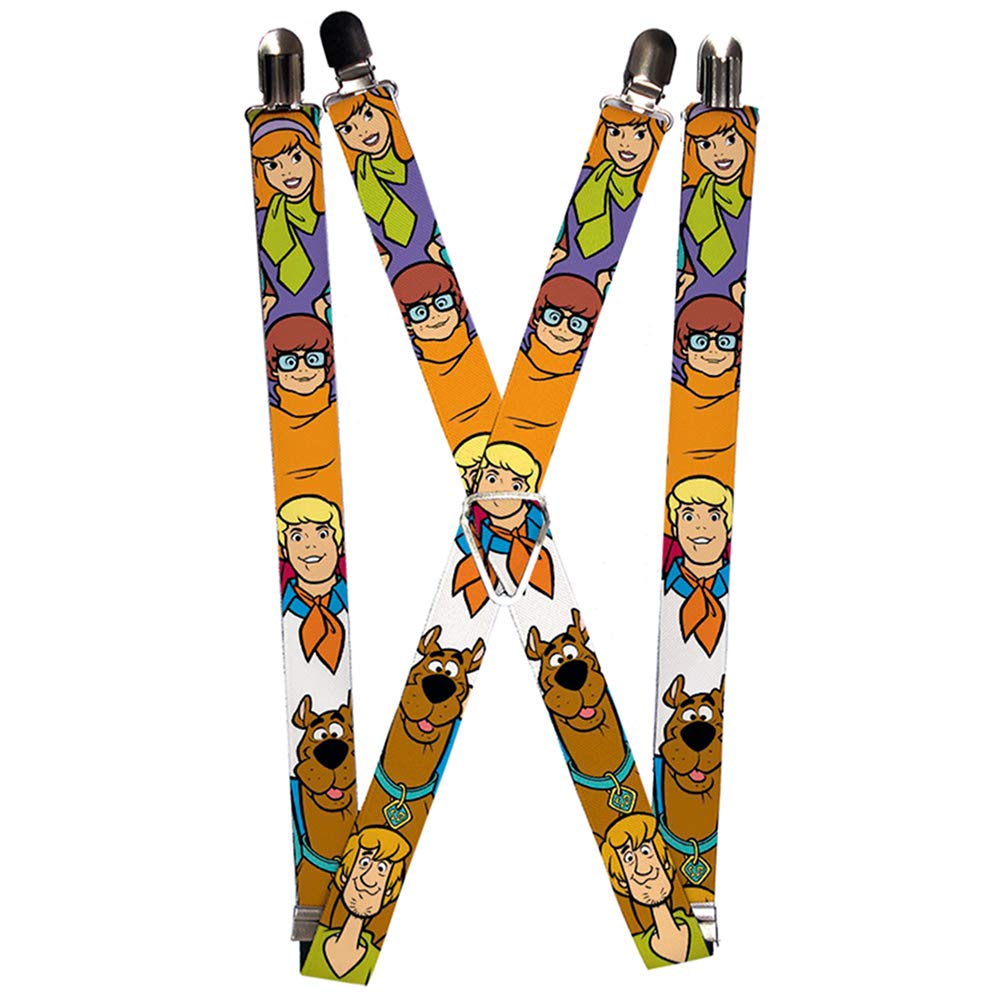 Buckle-Down Unisex-Adult's Suspender-Scooby Doo, Multicolor, One Size, Multicolor, One Size