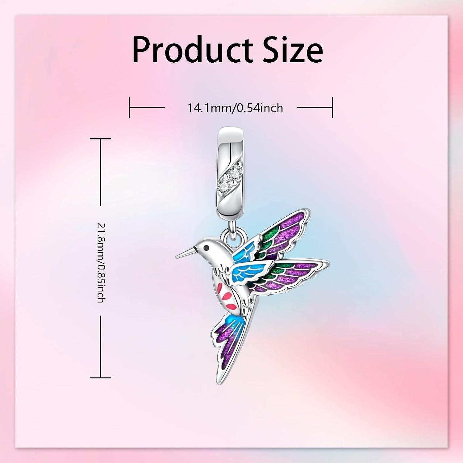 Birthday Fashion Love Heart Dangle Charm 925 Sterling Silver Charms fits Bracelets and Necklace Pendant Bead Charms Jewelry Present for Women Family Friends - Image 5