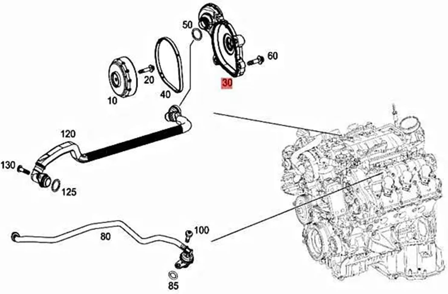 Profession Crankcase Ventilation Valves For GLE350 E350 E400 SLK350 GLK350 C300 C350 R350 2760100331 URO012238 V302524