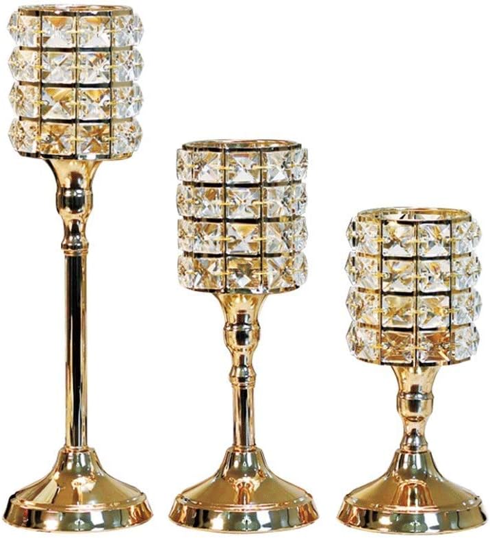 European Style Crystal Candle Holder Wedding Wedding Decoration Metal Decoration Candle Home Decoration