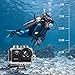 AKASO Brave 6 Plus Native 4K30FPS 20MP WiFi Action Camera with Touch Screen EIS 4X Zoom Voice Control Remote Control 131 Feet Underwater Camera with 2X 1350mAh Batteries and Helmet Accessories Kit