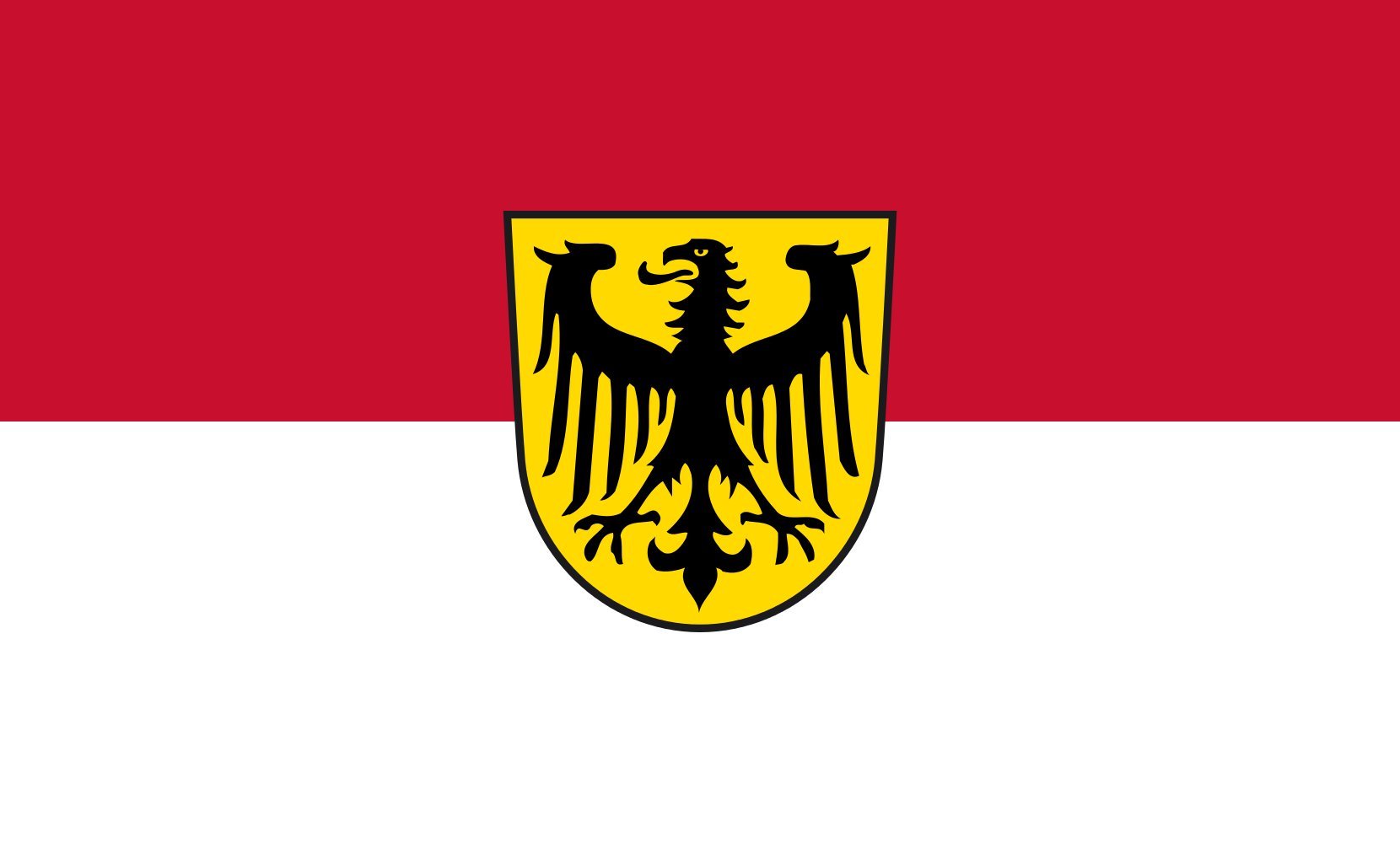 Grand drapeau Pfullendorf 1.35m² de qualité supérieure résistant