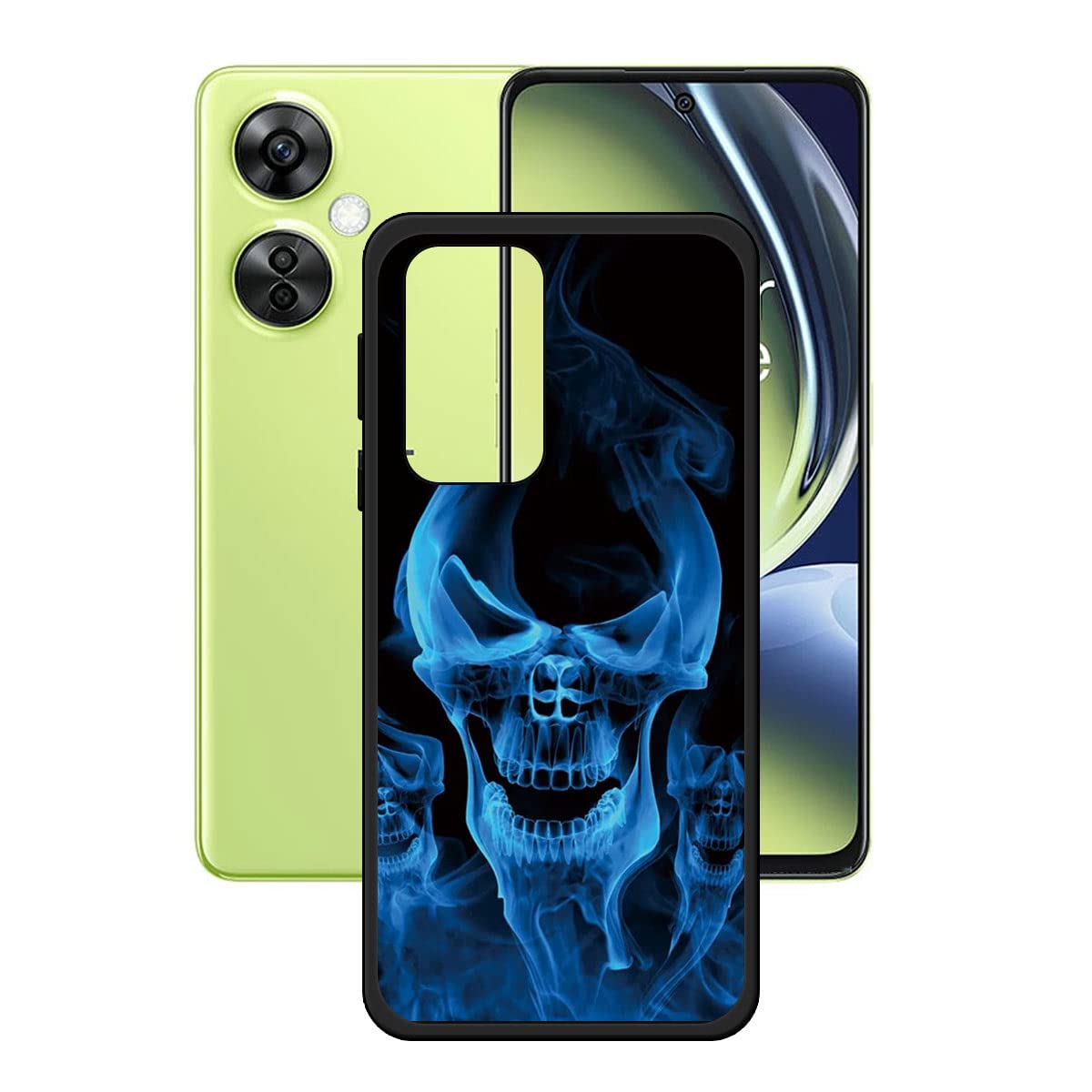 WFTE Cover OnePlus Nord CE 3 Lite 5G - Custodia TPU Morbida Opaca - Nero, Anticaduta - 2