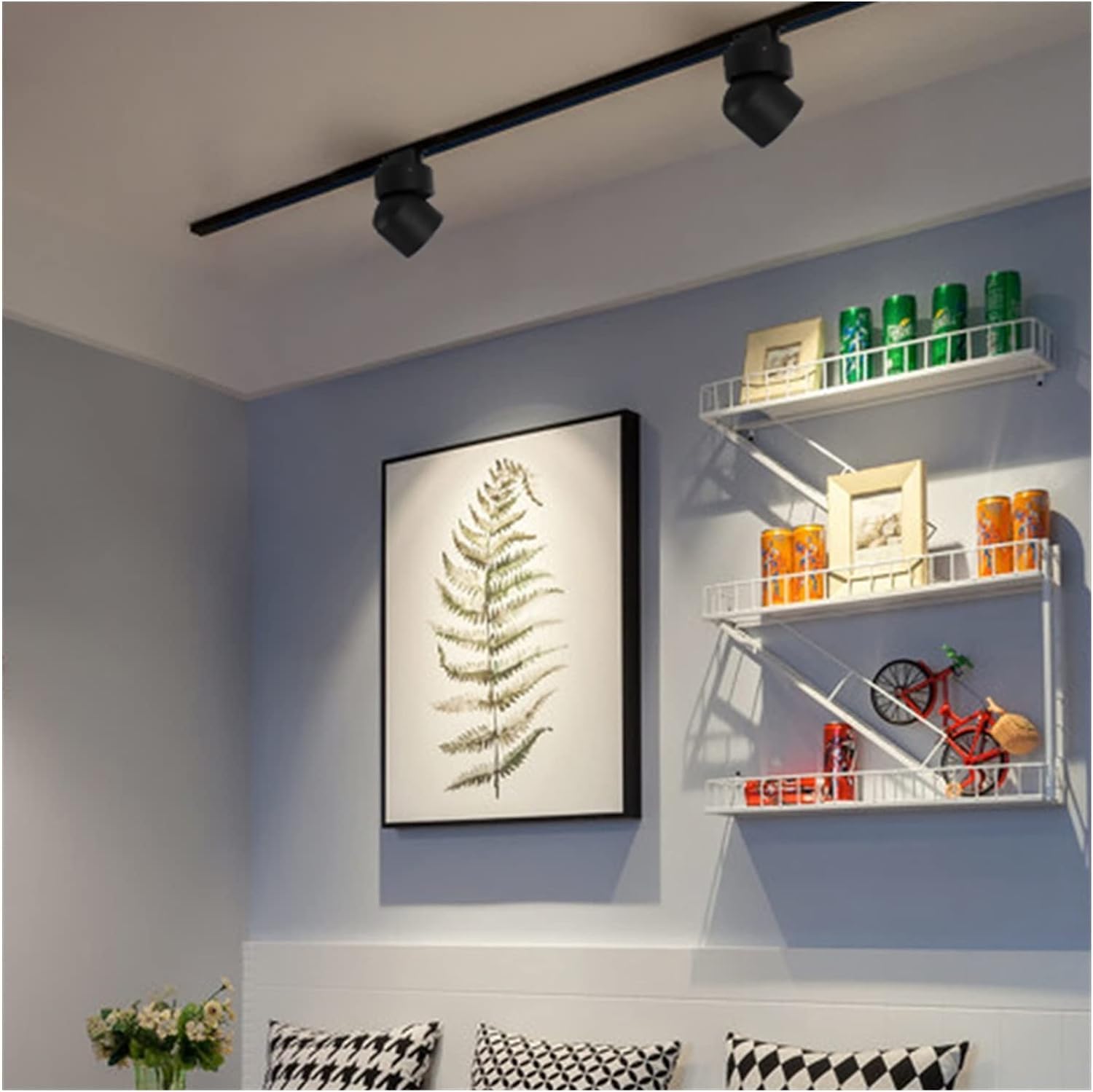 Applique da Parete, faretti a Binario a LED, faretti da Binario, Stile Moderno, Illuminazione Quotidiana, compatibili con Il corridoio della Camera da Letto del Soggiorno.