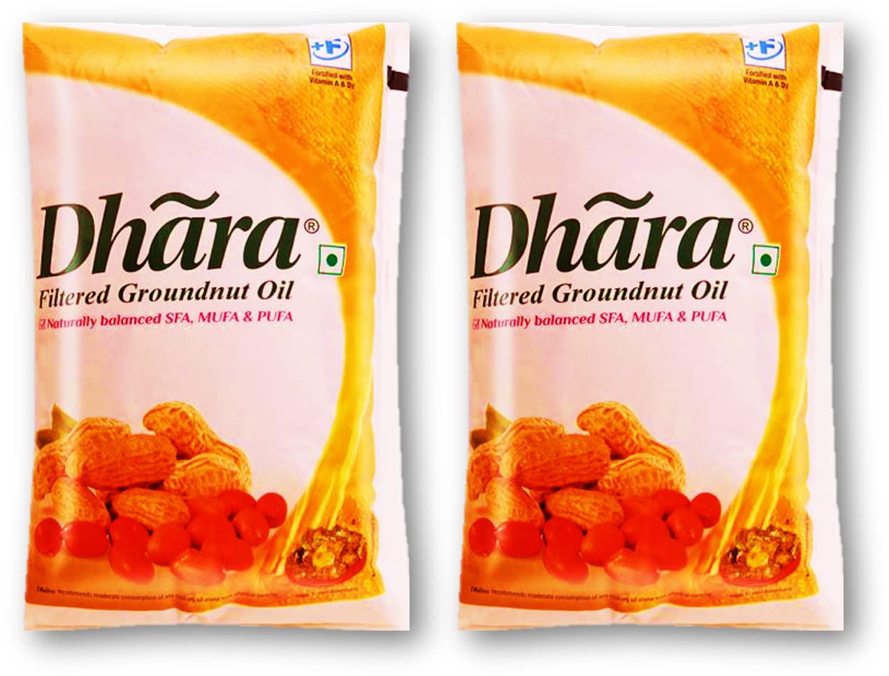 Dhara Filtered Groundnut Oil 1L (Pack of 2) Unique Amazon.in Grocery