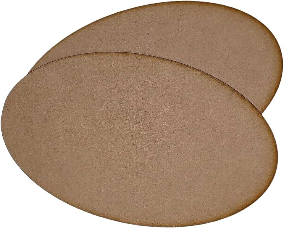 200mm x 105mm Oval MDF Bases x2 Miniatures Laser Cut FAST SHIPPING US SELLER