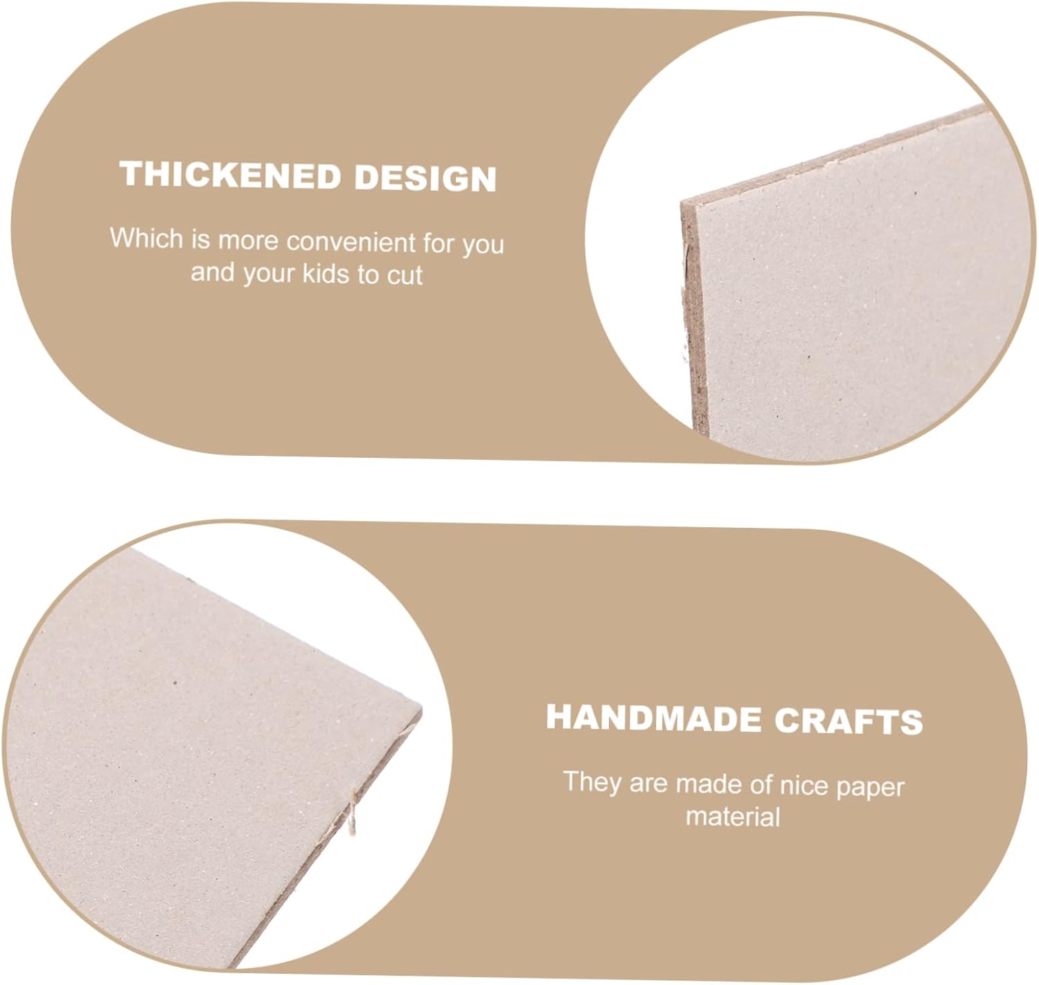 Artibetter 5pcs Thickened Double Sided DIY Cardboard for Blank Craft Paperboard for Handcrafting Painting and Model Building Portable Lightweight Design
