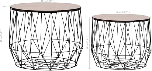 Miniatura 34 de 1 mesa auxiliar con marco de metal, mesa auxiliar blanca para sala de estar, hogar, oficina, 18.5 x 22.4 pulgadas Blanco,Negro