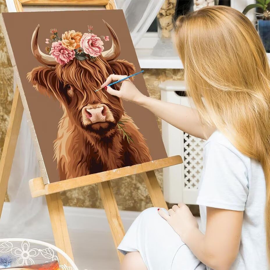 DIY fleurs créatif toile peinture par numéro pour libérer votre esprit et décorer - 7