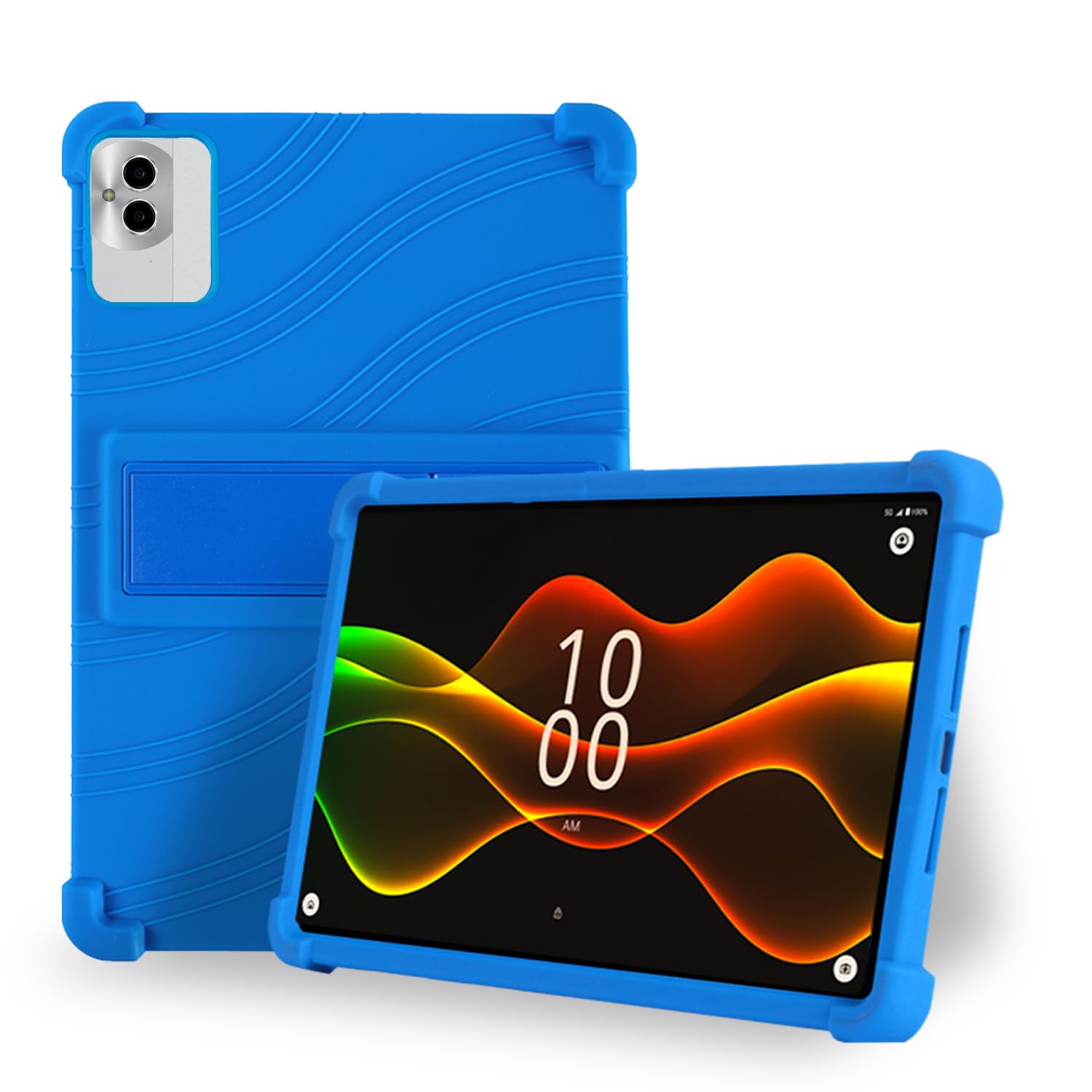 Case for Boost Celero5G TAB 10.95-Inch Tablet – Shockproof Silicone Protective Cover with Kickstand, Drop-Resistant Business Style (Blue)