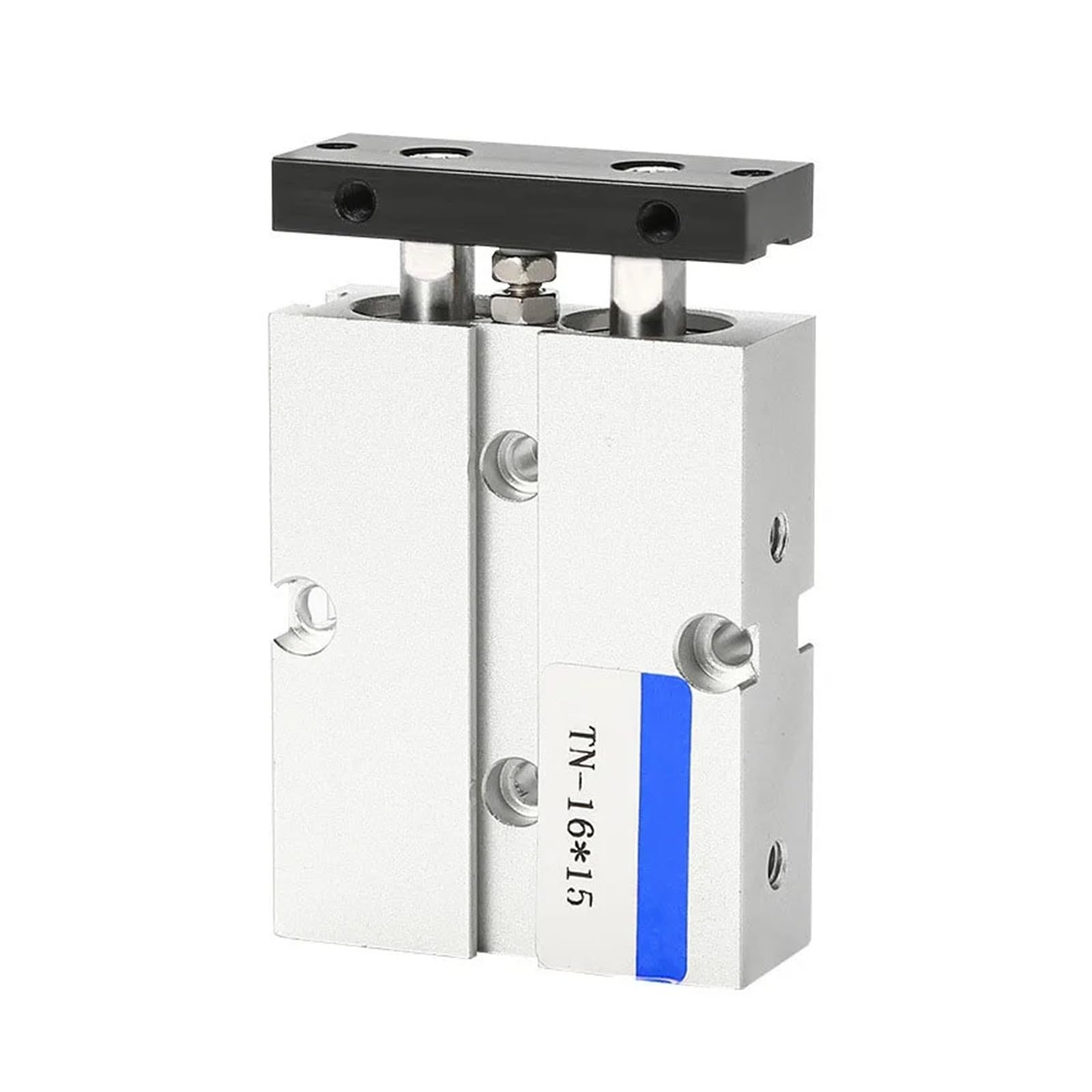 Cilindro pneumatico in lega di alluminio con alesaggio da 10, 16, 20, 25, 32 mm, corsa 30, 40, 50, 60, 80, 100, 150, 200 per macchinari industriali(Stroke 125mm,TN20)