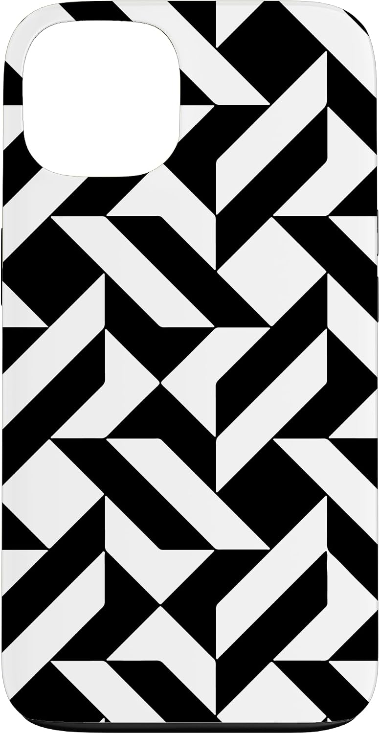 High Contrast Black + White Abstract Pattern baby brain Case for iPhone 13