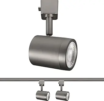 WAC Lighting Charge 8010 LED Adjustable Track Head, 5-CCT Selectable, 9W, 865 Lumens, Fully Dimmable, Brushed Nickel, Pack of 2